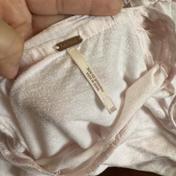 Free People Women Mix It Up Mini Tunic Dress XS Floral Boho Romantic Hippie - Picture 8 of 14